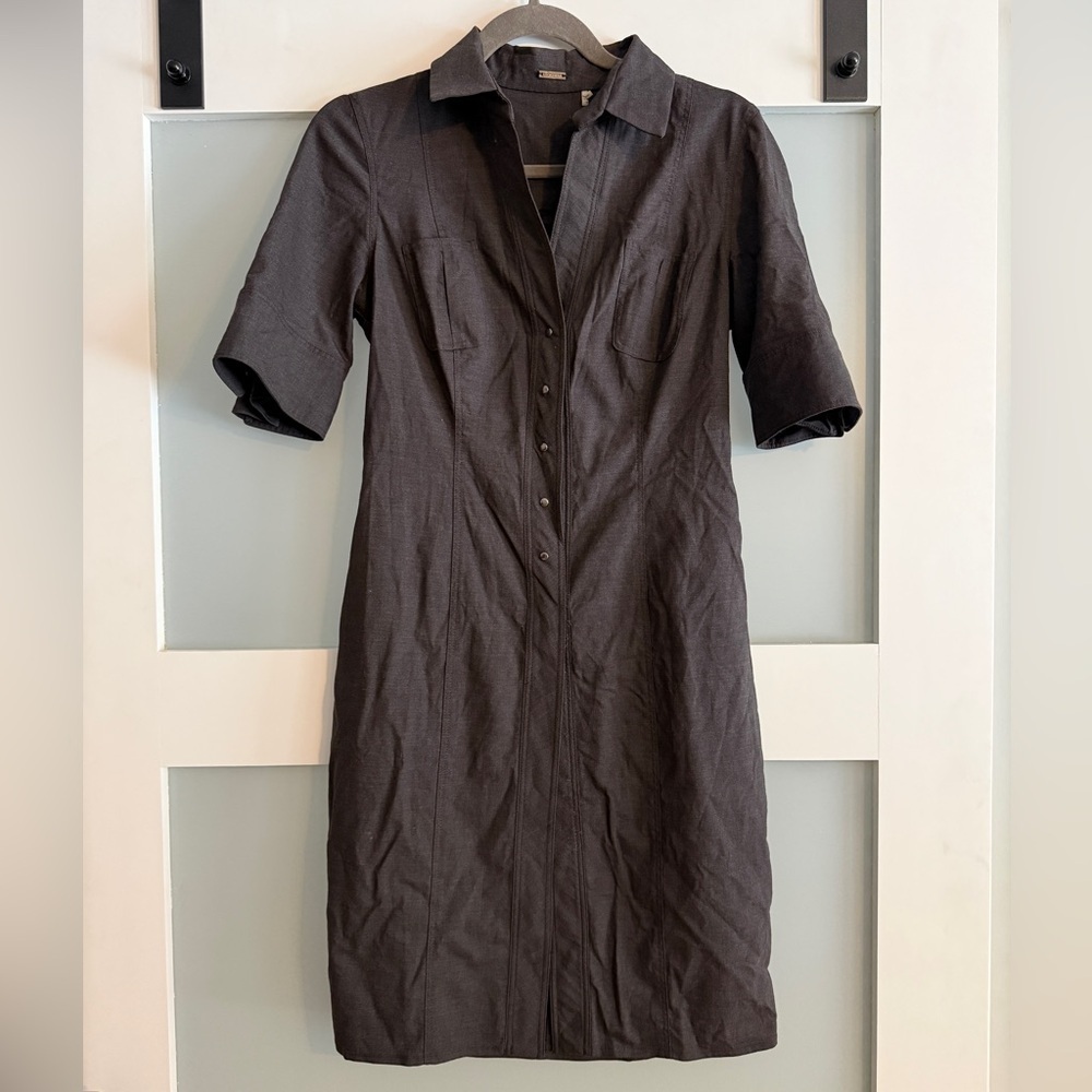 Elie Tahari Wool Blend Shirt Dress